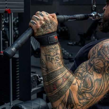 Beste Lifting Straps Extra Grip Zwart met Rood kopen