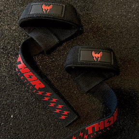 Beste Lifting Straps Extra Grip Zwat met Rood kopen 