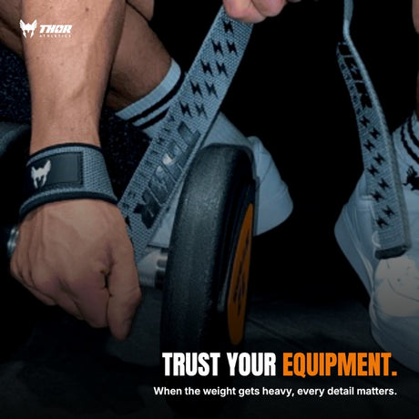 Beste Lifting Straps met Extra Grip | Grijs