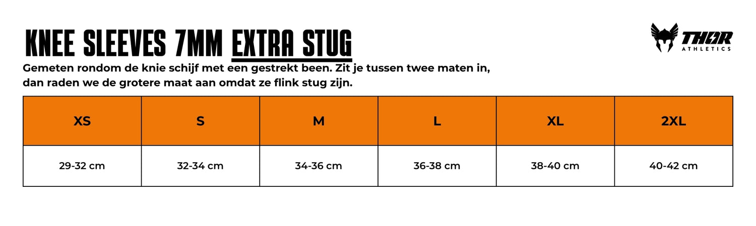Knee Sleeves 7mm | Extra stiff | Black