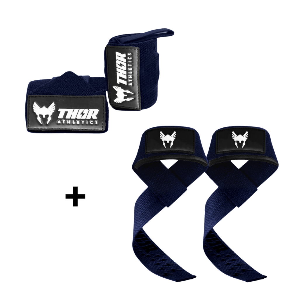 Lifting Straps + Wrist Wraps Bundel | Viking Blue | Thor Athletics