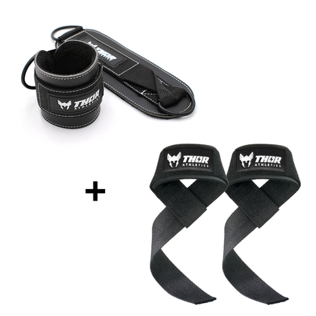 Thor Athletics ankle straps lifting straps bundel